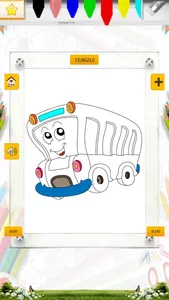 Araçlar Boyama Kitabı - Minik Bilge Araçları Boyayarak Öğreniyor screenshot 3