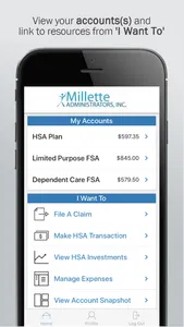 Millette Admin FSA Benefits screenshot 0