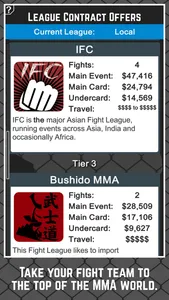 MMA Manager Free screenshot 3