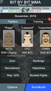 MMA Manager Free screenshot 4