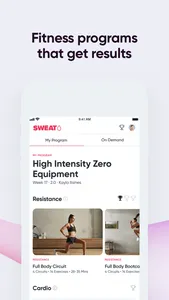 Sweat: Fitness App For Women screenshot 1