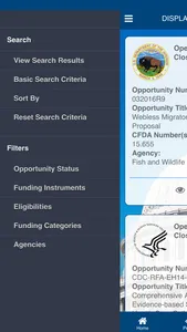 US Government Grants Search screenshot 1