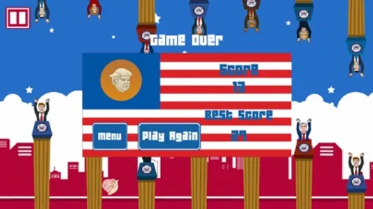 Donald Trump: Flappy Hair screenshot 2