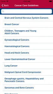 Cancer Referral Guidelines screenshot 2