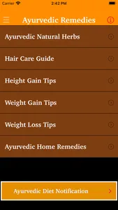 Ayurvedic Remedies - Diet Plan screenshot 0