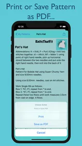 KnitsThatFit Hats screenshot 5