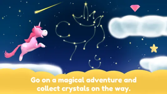 Unicorn Glitterluck Jump'n'Run screenshot 1