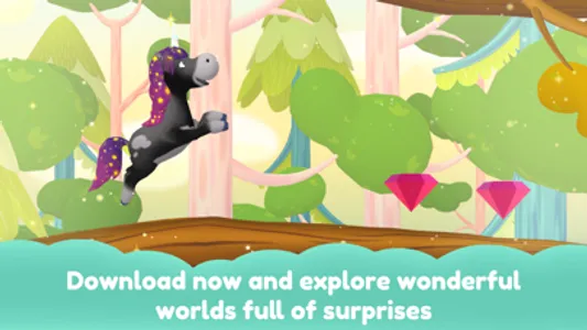 Unicorn Glitterluck Jump'n'Run screenshot 4