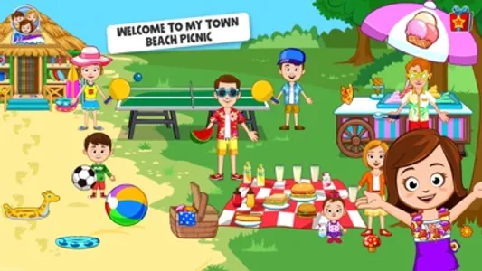 My Town : Beach Picnic screenshot 0