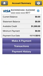 NIHFCU Visa Credit Card screenshot 1