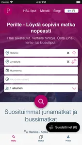 Perille - tickets and routes screenshot 0