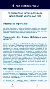 App Vestibular UEM screenshot 4