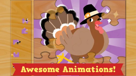 Thanksgiving Puzzles - Fall Holiday Games for Kids screenshot 2