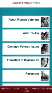 Caring4Women Veterans screenshot 1