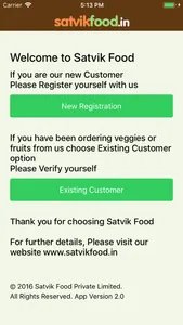 SatvikFood screenshot 1