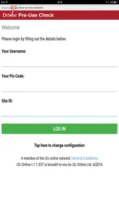 r2c Driver Pre-use Check screenshot 2