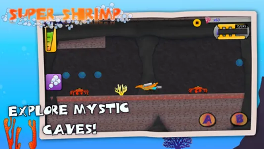 Super Shrimp: Ocean Platformer screenshot 1