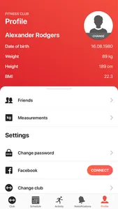 eFitnessApp screenshot 2