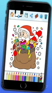 Draws to paint Xmas - Christmas coloring book for children with marker magic screenshot 3