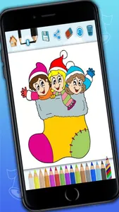 Draws to paint Xmas - Christmas coloring book for children with marker magic screenshot 4