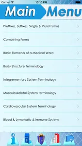 Medical Terminology Sorted By topics: 2200 terms screenshot 0