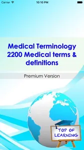 Medical Terminology Sorted By topics: 2200 terms screenshot 1