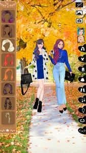 Autumn fashion dress up game screenshot 0