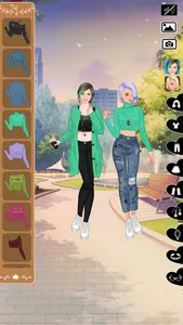 Autumn fashion dress up game screenshot 1