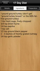 Healthy Food Recipes for the 17 Day Diet Free screenshot 3