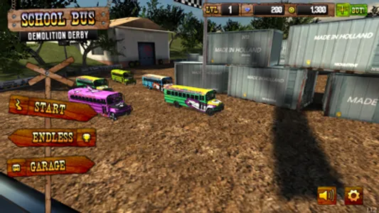 School Bus Demolition Derby screenshot 0