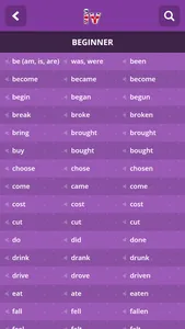 English Irregular Verbs Best screenshot 4