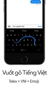 VKey - Gõ Tiếng Việt với Swipe-to-type screenshot 0