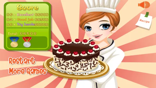 Tessa’s Schwarzwälder Kirschtorte – learn how to bake your Schwarzwälder Kirschtorte in this cooking game for kids screenshot 4