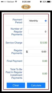 FSI Payment Calculator screenshot 0