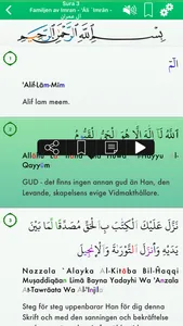 Quran Audio in Arabic, Swedish screenshot 1