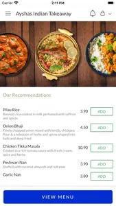 Ayshas Indian Takeaway screenshot 1