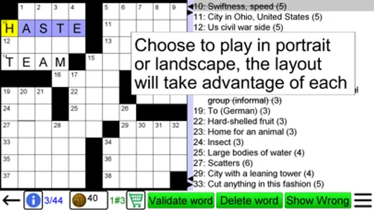 Crossword screenshot 6