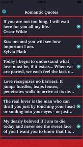 Love Status - Romantic Quotes screenshot 2