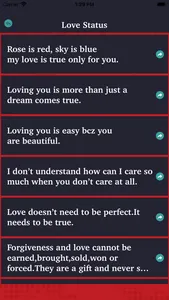 Love Status - Romantic Quotes screenshot 7