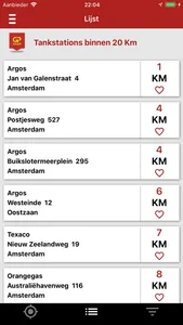 GP Groot tanklocatie app screenshot 2