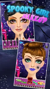 Anna's Spooky Makeup Salon Games for girls screenshot 0