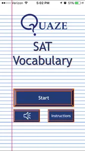 Quaze SAT Vocabulary screenshot 0