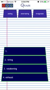 Quaze SAT Vocabulary screenshot 1