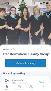 Transformations Beauty Group screenshot 0