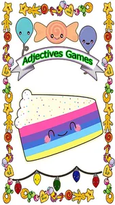 Adjectives games for kindergarden and 1st grade reading screenshot 0