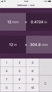 Millimeters to Inches screenshot 1