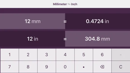 Millimeters to Inches screenshot 4