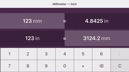 Millimeters to Inches screenshot 5