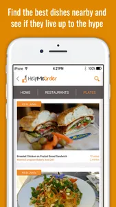 HelpMeOrder - Dish Reviews screenshot 0