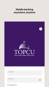 TOPCU Mobile Banking screenshot 0